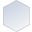 Decker Silver Hexogon Mirror MR4538S