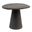 Declan 16.5 Inch Asymmetrical Organic-Shaped Mango Wood Accent Table with Conical Base In Black
