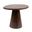 Declan 16.5 Inch Asymmetrical Organic-Shaped Mango Wood Accent Table with Conical Base In Walnut
