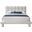 Deco Boucle Fabric Full Bed In Cream