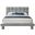 Deco Boucle Fabric King Bed In Grey