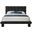 Deco Boucle Fabric Queen Bed In Black