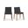 Deco Ebony Dining Chairs Set of 2