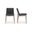 Deco Oak Dining Chair Set Of 2 In Dark Grey