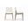 Deco Oak Dining Chair Set Of 2 In White