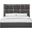 Degas Charcoal King Upholstered Platform Bed