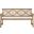 Del Mar Teak Brown and Beige 3-Seat Bench