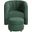 Delaney Swivel Chair with Ottoman In Green