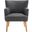 Delfino Accent Chair in Dark Grey