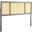 Delmare Cane Full Headboard In Gray