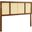 Delmare Cane Full Headboard In Walnut