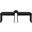 Delphine Vegan Leather Upholstered Bench In Black