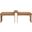 Delphine Vegan Leather Upholstered Bench In Cognac and Natural