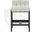Delphini Boucle Counter Stool In Ivory and Black