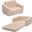 Cozee Flip Out 2 In 1 Convertible Chair To Lounger For Kids In Cream Sherpa