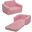 Cozee Flip Out 2 In 1 Convertible Chair To Lounger For Kids In Pink Sherpa
