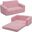 Cozee Flip Out 2 In 1 Convertible Sofa To Lounger For Kids In Pink Sherpa