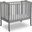 Delta Children Folding Portable Mini Baby Crib With 1.5 Inch Mattress With Greenguard Gold Certified In Grey