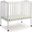 Delta Children Folding Portable Mini Baby Crib With 1.5 Inch Mattress With Greenguard Gold Certified In White