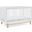 Poppy 4 In 1 Convertible Crib With Greenguard Gold Certified In Bianca White With Natural