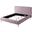 Demeter Velvet Platform California King Bed In Pink