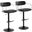 Demi Adjustable Barstool Set of 2 In Black