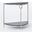 Demilune Side Table In Silver and Grey