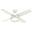 Dempsey 44 Inch Ceiling Fan with LED Light Kit and Handheld Remote In Fresh White and Blonde Oak