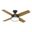 Dempsey 44 Inch Ceiling Fan with LED Light Kit and Handheld Remote In Noble Bronze and Mid Century Walnut