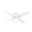Dempsey 44 Inch Low Profile Damp Rated Ceiling Fan with LED Light Kit and Handheld Remote In Fresh White and Washed Oak