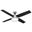 Dempsey 52 Inch Ceiling Fan with LED Light Kit and Handheld Remote In Brushed Nickel and Black Oak