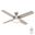 Dempsey 52 Inch Ceiling Fan with LED Light Kit and Handheld Remote In Brushed Nickel and Light Gray Oak