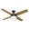 Dempsey 52 Inch Ceiling Fan with LED Light Kit and Handheld Remote In Noble Bronze and Mid Century Walnut