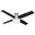 Dempsey 52 Inch Low Profile Ceiling Fan with LED Light Kit and Handheld Remote In Brushed Nickel and Black Oak