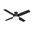 Dempsey 52 Inch Low Profile Ceiling Fan with LED Light Kit and Handheld Remote In Matte Black