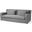 Denly II 92 Inch Slipcover Three Seater Sofa In Casterock Gray