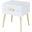 Denvor White and Gold End Table