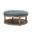 Deoius Tufted Round Cocktail Ottoman With Storage In Blue