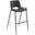 Desi Barstool Set of 2 In Black and Walnut