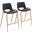 Desi Counter Stool Set of 2 In Black and Gold