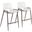 Desi Counter Stool Set of 2 In White and Walnut
