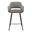 Desi Swivel Counter Stool In Gray and Dark Brown