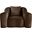 Destin Velvet Chair In Brown Velvet