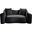 Destin Velvet Loveseat In Black Velvet