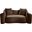 Destin Velvet Loveseat In Brown Velvet