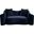Destin Velvet Loveseat In Navy Velvet
