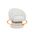 Destiny Boucle Swivel Accent Chair with Lumbar Pillow In Cream