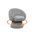 Destiny Boucle Swivel Accent Chair with Lumbar Pillow In Rich Gray