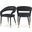 Destiny Vegan Leather Dining Chair In Black