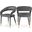 Destiny Vegan Leather Dining Chair In Grey